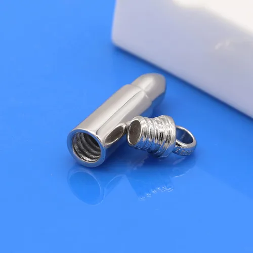 Vista 5 de Dankadi Colgante de plata de ley 925 para hombres y mujeres se puede abrir para collar conmemorativo urna de cremación cadena de caja colgante