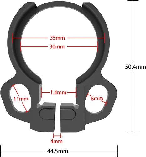 Vista 4 de QD Sling Mount Abrazadera Diseño Rápido Desacoplamiento/Liberación de Tubo (QD-J)