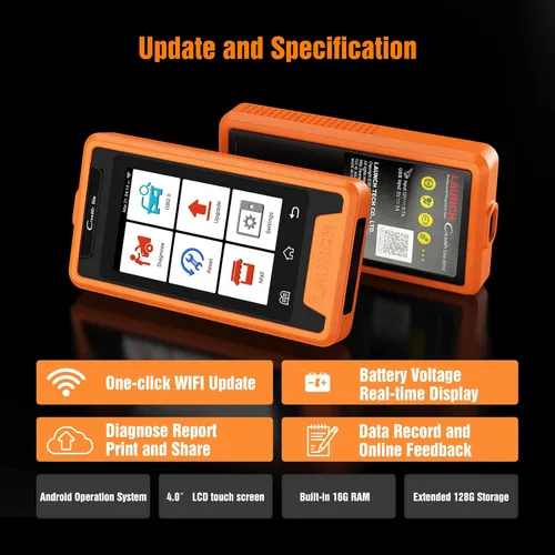 Vista 6 de Launch Lector de código, todos los sistemas bidireccional profesional automotriz herramienta de la exploración de diagnóstico
