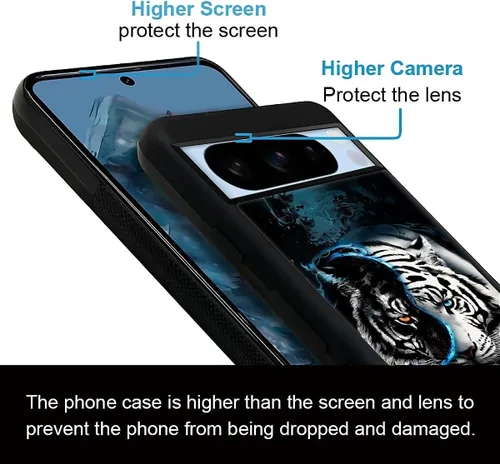 Vista 880 de Compatible con Google Pixel 4A 5G Mobile Case Creative Acrylic Panel trasero Silicona Protección Grip especialmente diseñado para Google Pixel 4A 5G