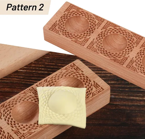 Vista 4 de Molde de ravioles de madera hecho a mano, tablero de ravioles de madera, molde de ravioles de madera, herramientas de tablero de madera para pasta