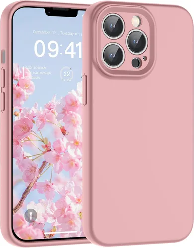 Vista 115 de SUPFINE - Funda diseñada para iPhone 12, silicona líquida premium con [forro de microfibra suave antiarañazos][protección de cámara mejorada], funda