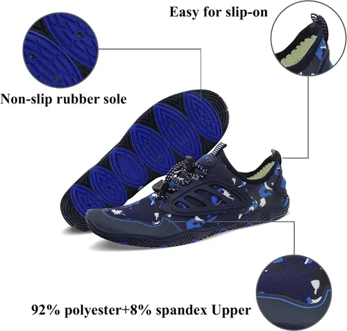 Vista 2 de Zapatos de agua para mujeres y hombres, zapatos de playa, zapatos de natación, zapatos descalzos, zapatos de senderismo, surf y caminar