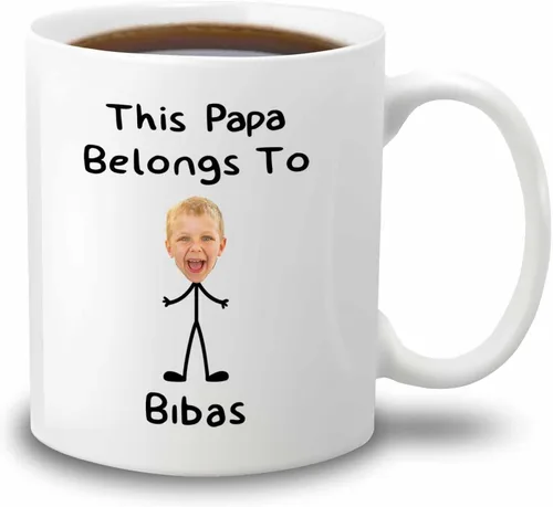 Vista 15 de Taza de regalo para abuelo, taza de café blanca con foto personalizada para nietos, regalo para el día del padre, papá, abuelo, abuelo, taza de café