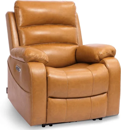 Vista 8 de EONIX - Silla reclinable eléctrica de doble motor, cero espacio libre Marrón oscuro
