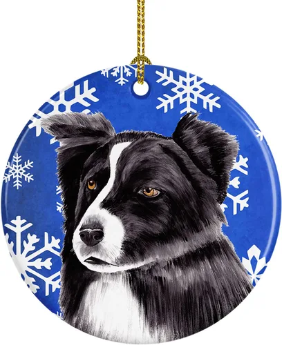 Vista 107 de Caroline's Treasures Cavalier Spaniel - Adorno de cerámica para colgar en el árbol de Navidad, para el hogar, Navidad, fiestas, regalo, 3 pulgadas