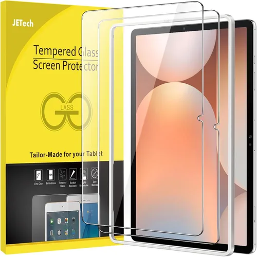 Vista 11 de JETech Protector de pantalla para Samsung Galaxy Tab S6 Lite (10.4 pulgadas, modelo 2024/2022/2020) con marco de fácil instalación, película