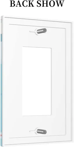 Vista 571 de Placa de Interruptor de Luz Azul de 1 Gang, Placa de Pared Decorativa de Palanca Individual, Cubierta de Placa de Pared de Palanca, Placa Frontal