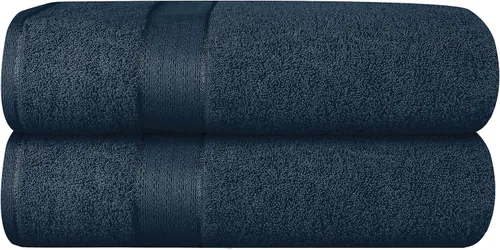 Vista 112 de GLAMBURG Juego de 2 Sábanas de Baño Extra Grandes de Algodón Premium de 700 GSM - 100% Algodón Peinado - 2 Sábanas de Baño 35x70 pulgadas - Calidad