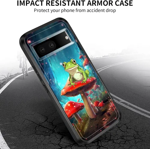 Vista 3 de Funda para Pixel 7A, [probada contra caídas de grado militar] Funda protectora resistente a prueba de golpes para Google Pixel 7A de 6.1 pulgadas