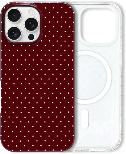 Vista 127 de Hython Funda para iPhone Air, diseño estético de lunares lindos, funda simple de 6.5 pulgadas, delgada, antiarañazos, parachoques de TPU suave, a