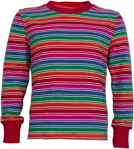 Vista 5 de Disfraz de Halloween para niños y niñas, overol de rayas de arco iris, overol para cosplay de Good Guys Doll