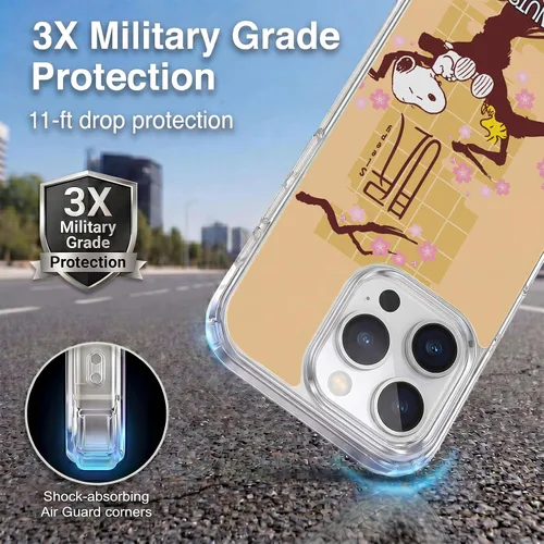 Vista 292 de Carcasa de gel para iPhone 7 Plus/iPhone 8 Plus, diseño de Snoopy Oriental de Peanuts, Badges