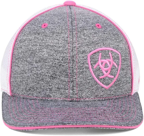 Vista 2 de ARIAT Gorra para mujer 1504930 rosagris jaspeado Gris jaspeadoRosaBlanco