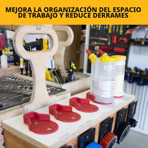 Vista 5 de Glu-Bot kit de puntas, 16 onzas Capacidad de 16 onzas, tapa de repuesto, anillo, cuchillas y puntas Yorker, tapas incluidas, 98229