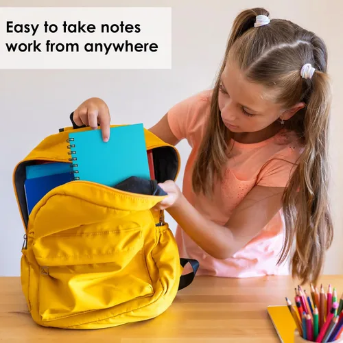 Vista 5 de LABUK 6 piezas de cuadernos en espiral con tapa dura para el trabajo, cuadernos en espiral A5, 160 páginas 5.5x8.5 pulgadas, pequeño diario