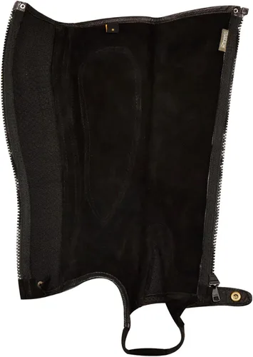Vista 3 de Ovation Women's Elite Amara Ribbed Half Chaps - Equestrian Horse Riding Protective Legwear with Contoured Stretch Panels
