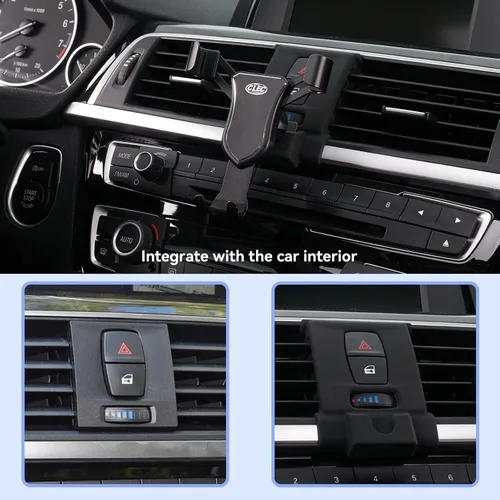 Vista 2 de Soporte de teléfono de coche para BM-W 2-Series 2014-2021 y 3-Series 2014-2019 y 4-Series 2014-2020, soporte para teléfono celular compatible