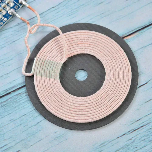 Vista 7 de Wixine 2 unids Qi cargador inalámbrico PCBA placa de circuito con almohadilla de bobina de carga para DIY K9G9