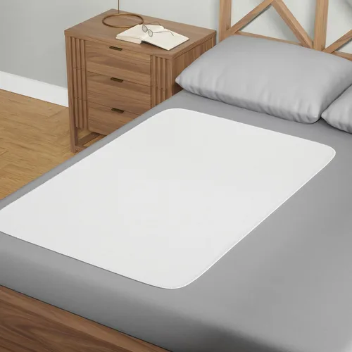 Vista 6 de Fresh Ideas Protector de colchón impermeable, 36 x 54 pulgadas, color blanco