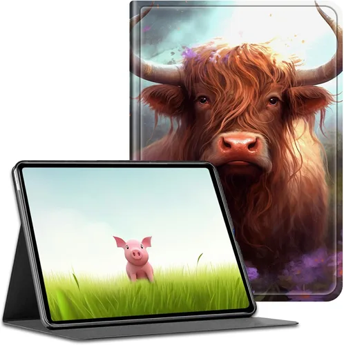 Vista 33 de Funda para tablet Amazon Kindle Fire HD 8/HD 8 Plus versión 2022/2020 (12ª/10ª generación), fundas antideslizantes multiángulo con función de Pinos