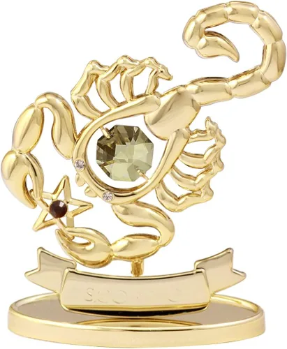 Vista 38 de CRYSTOCRAFT Regalo de sagitario, adorno de constelación con cristal austriaco, adorno de cristal de signo del zodiaco, colección de decoración