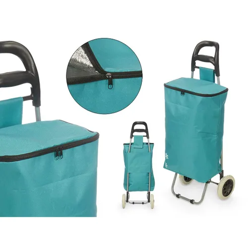 Vista 2 de Carro de Compra Kinvara Turquesa 32 L 94 x 9 x 34,5 cm