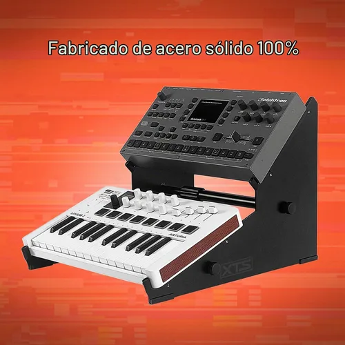 Vista 6 de XTS - Soporte de escritorio de 2 niveles, para MPC Live 3, sintetizadores