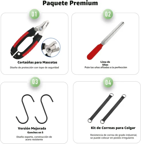 Vista 4 de Guzekier Arnés de hamaca de aseo para gatos, cortaúñas para gatos