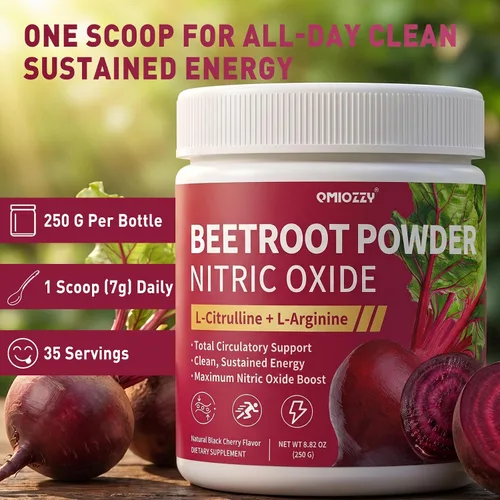 Vista 7 de Nitric Oxide Supplement - Beet Root Powder with L-Citrulline & L-Arginine