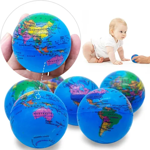 Vista 3 de 24 bolas de globo para apretar, bolas de espuma de 2.5 pulgadas para niños, escuela, aula, recuerdos de fiesta