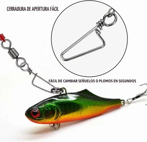 Vista 6 de 150 piezas de pesca a presión giratorio barril giratorio con cierre de costa a presión giratorio inoxidable resistente a la corrosión accesorios