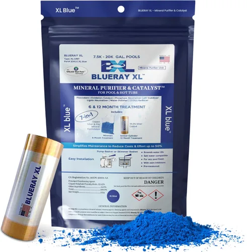 Vista 14 de Purificador mineral XL Purple & Catalyst™ - Clarificador de agua para jacuzzis y piscinas con paquete mineral y ionizador de cobre - Unidad
