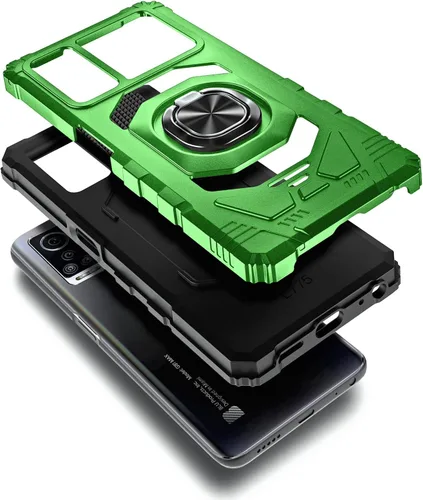 Vista 3 de NZND Funda para BLU G91 Max con protector de pantalla de vidrio templado (cobertura máxima), protección de cuerpo completo [grado militar], funda