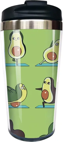 Vista 8 de Corgi Butt - Taza de café de viaje de acero inoxidable de 13 onzas, divertida botella de agua con aislamiento, vaso de regalo de cumpleaños