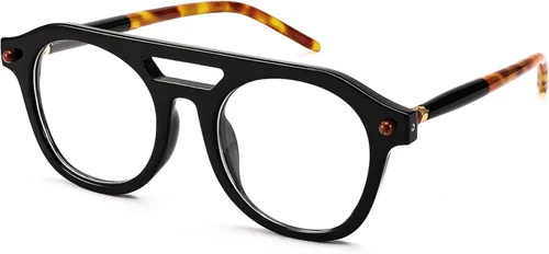 Vista 9 de FEISEDY Gafas de bloqueo de luz azul aviador de los años 70, marco piloto cuadrado, antideslumbrante, gafas de computadora para mujeres y hombres