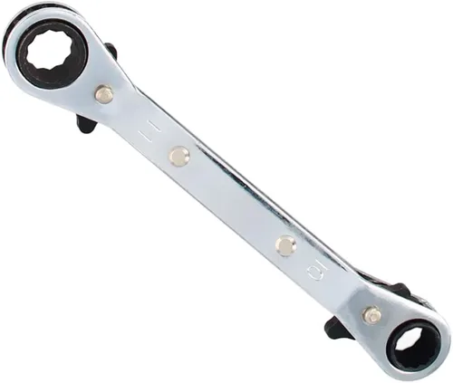 Vista 15 de Auniwaig 1/4 "-5/16 "Llave de trinquete reversible Cr-v Offset doble caja final llave de trinquete doble caja final llave de trinquete 1pcs