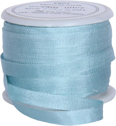 Vista 25 de Threadart Cinta de seda 100% pura - 3 tamaños - Docenas de colores - Castaño - 2 mm No. 524 Soft 100% pure silk ribbon on a single spool - perfect