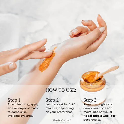 Vista 6 de Máscara facial exfoliante con enzima de calabaza, tratamiento facial natural AHA con vitamina C y E, ilumina la piel opaca, desvanece las manchas