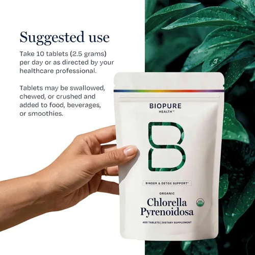 Vista 8 de BioPure Chlorella Pyrenoidosa – 400 Tabletas