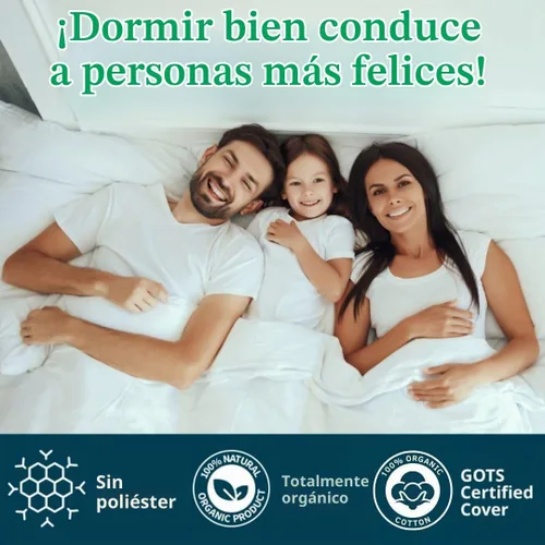 Vista 8 de All Natural almohada de látex con cubierta de algodón orgánico