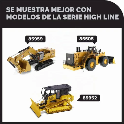 Vista 7 de Manipulador de materiales Caterpillar MH3040 1:50 - Serie High Line de Diecast Masters - 85958