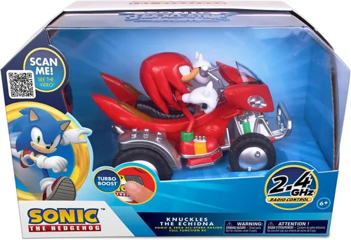 Vista 2 de NKOK Sonic NKOK Knuckles ATV R/C (con luces), para edades de 6 años en adelante, permite a los niños fingir conducir y divertirse al mismo tiempo.
