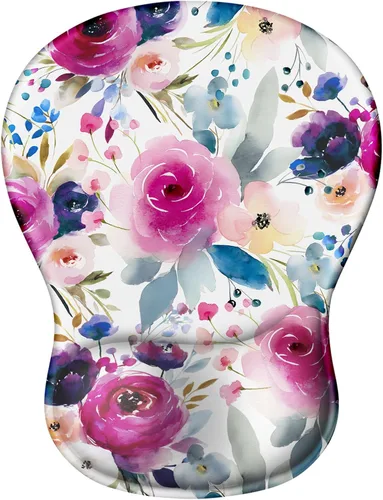 Vista 32 de Blusabaca - Alfombrilla para mouse con reposamuñecas, ergonómica, soporte para muñeca 0 Cuervo
