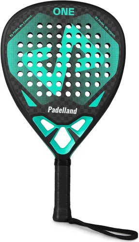 Vista 6 de PADELLAND - Raqueta de pádel - Superficie de fibra de carbono, apta para principiantes e intermedios, ligera, 0.8 libras, control