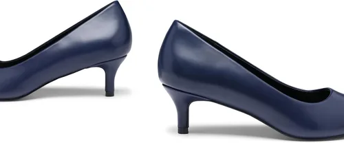 Vista 4 de GENSHUO Tacones de gatito para mujer, zapatos clásicos de tacón bajo de 2 pulgadas, zapatos de tacón de tacón cerrado y puntiagudo, zapatos de tacón