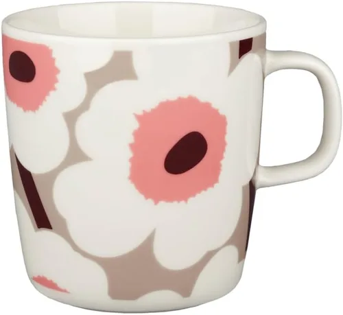 Vista 15 de MARIMEKKO Oiva Unikko Taza – Refina la decoración de tu cocina con nuestro icónico gres floral – Elegantes tazas de café de porcelana para elevar tu
