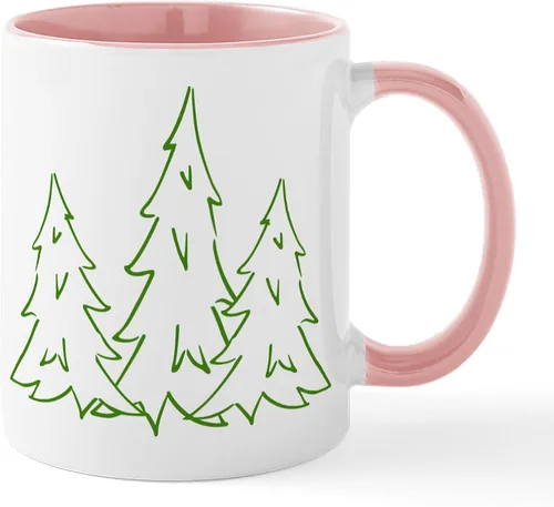 Vista 12 de CafePress Cardinal In Snowy Tree - Taza de café de cerámica (11 oz)