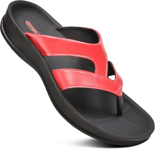 Vista 13 de AEROTHOTIC - Sandalias de verano con soporte de arco, ortopédicas, con tiras, cómodas, con almohadilla suave, antideslizantes, con poste