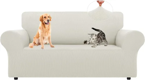 Vista 70 de LURKA Fundas elásticas para silla y sofá de 1 pieza, Fundas para sofá con protector elástico en la parte inferior para niños y perros